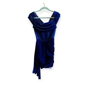 Royal blue cocktail dress
